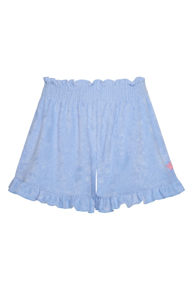 SMOCKED WAIST TERRY SHORTS FOR GIRLS-25610055-421
