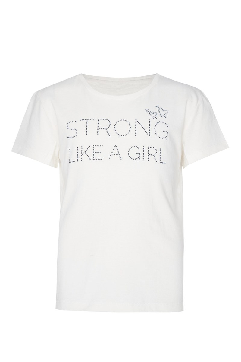 EMBELLISHED COTTON T-SHIRT FOR GIRLS-25612010-100