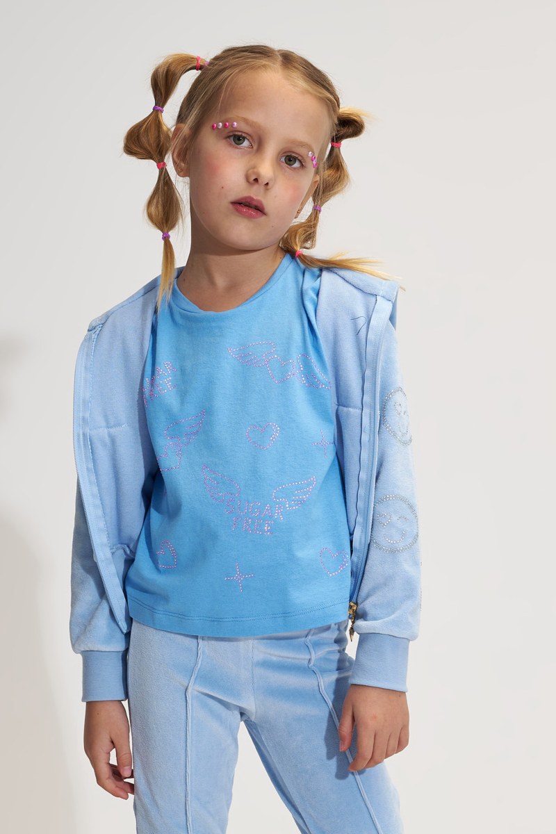 EMBELLISHED COTTON T-SHIRT FOR GIRLS-25612012-423