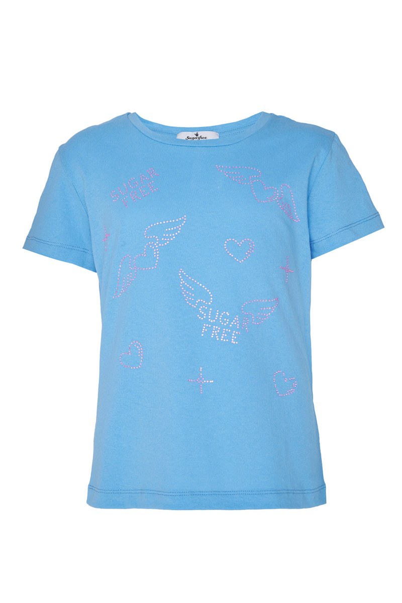 EMBELLISHED COTTON T-SHIRT FOR GIRLS-25612012-423