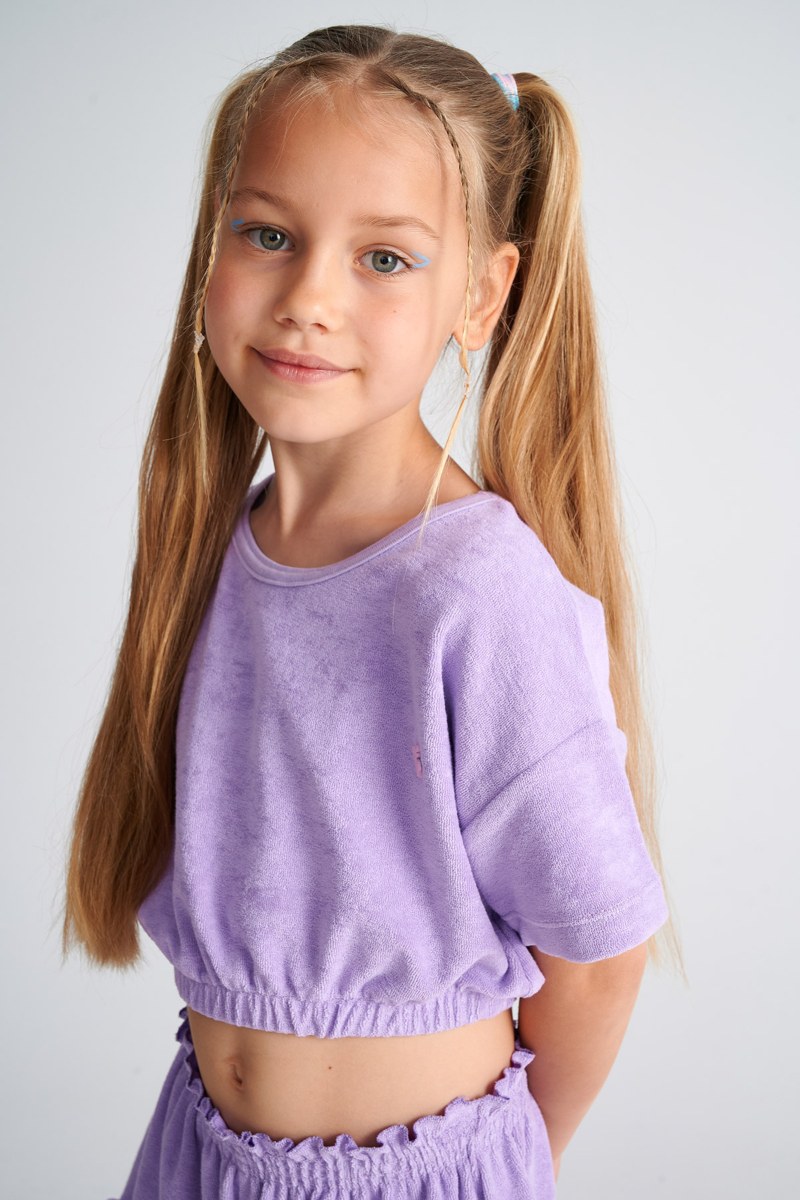 TERRY T-SHIRT FOR GIRLS-25612053-820