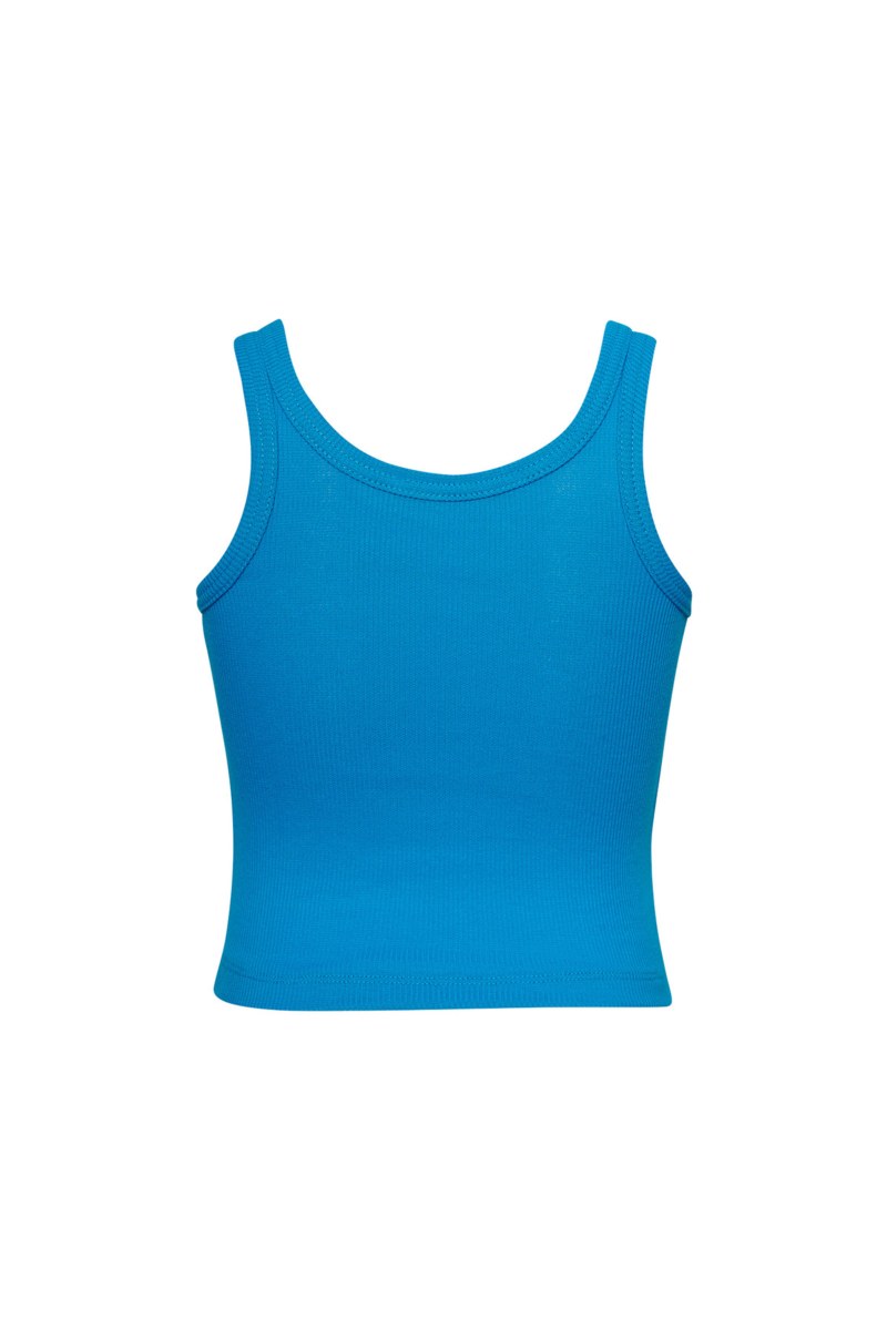 COTTON RIBBED TOP FOR GIRLS WITH STRAPS-25612071-412