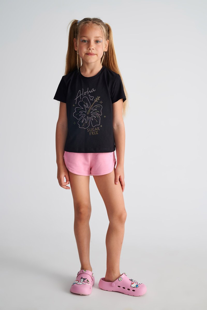 EMBELLISHED COTTON T-SHIRT FOR GIRLS-25612078-110