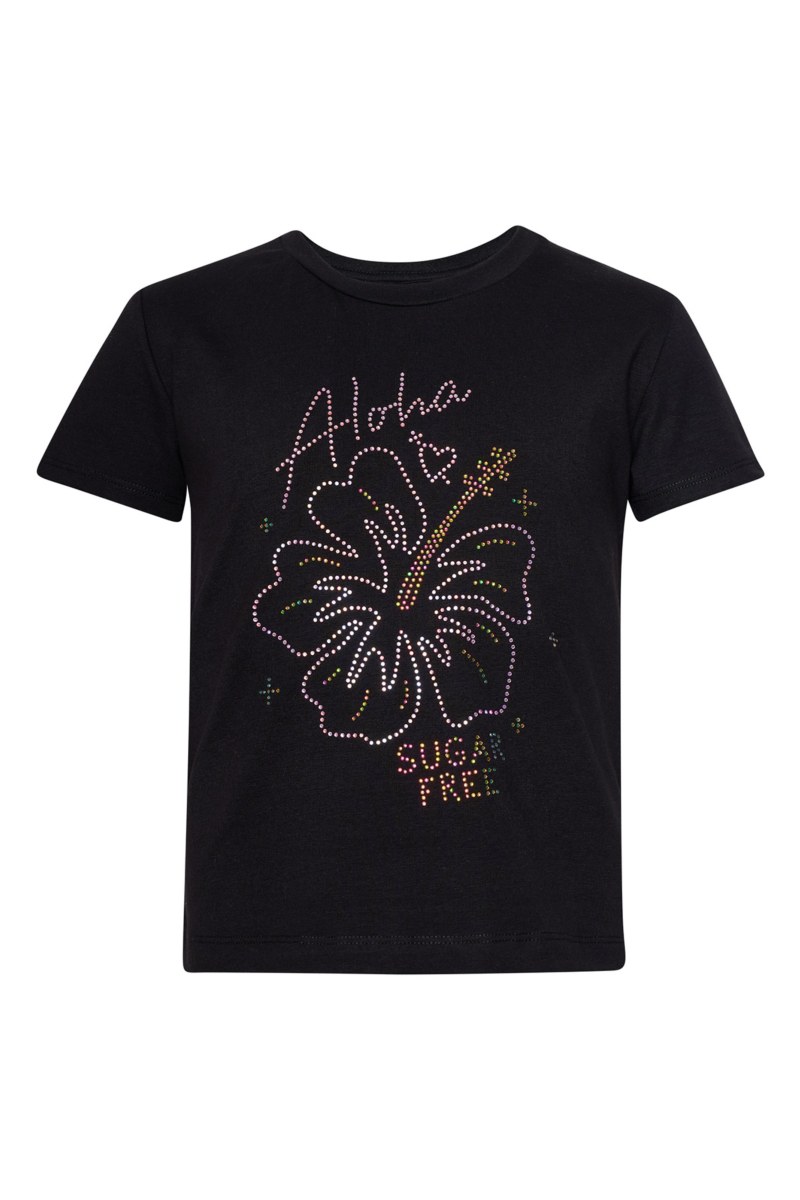 EMBELLISHED COTTON T-SHIRT FOR GIRLS-25612078-110