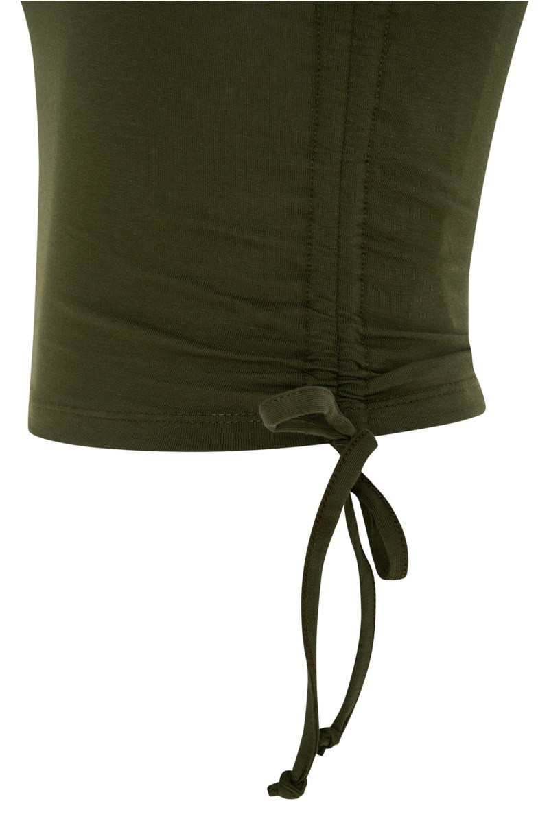 GATHERED SLEEVELESS TOP FOR TEENS-25612089-521