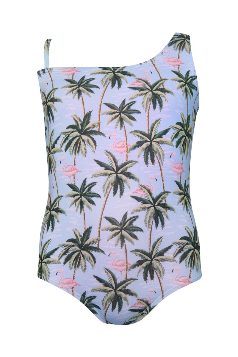 ONE SHOULDER ONEPIECE SWIMSUIT FOR GIRLS-25615010-309