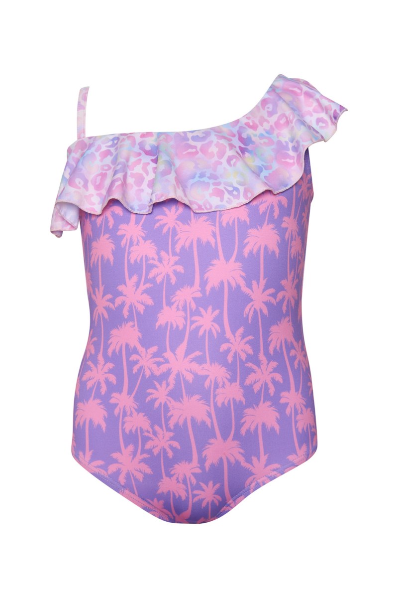 ONE SHOULDER ONEPIECE SWIMSUIT FOR GIRLS-25615077-436