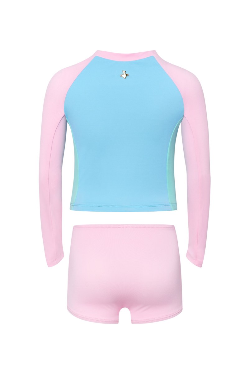 LONG SLEEVED BIKINI SET FOR GIRLS-25616023-309