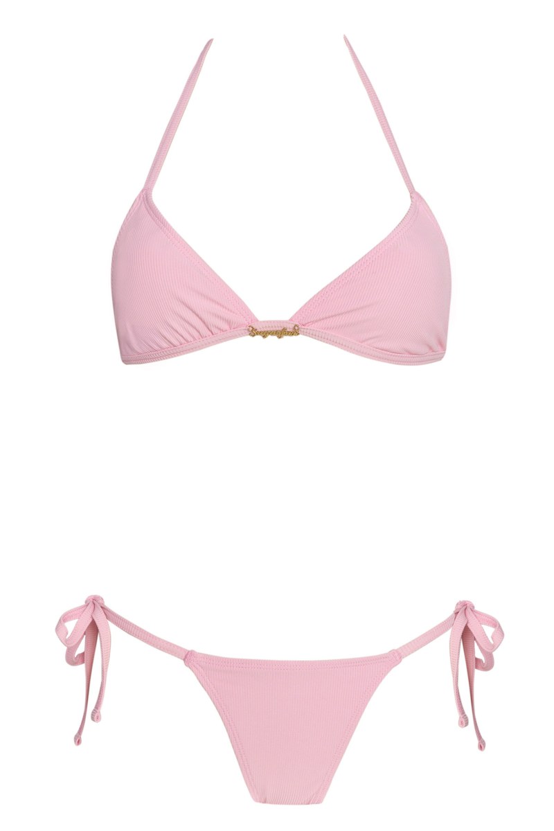 MONOCHROME RIBBED BIKINI SET FOR TEENS-25616153-628