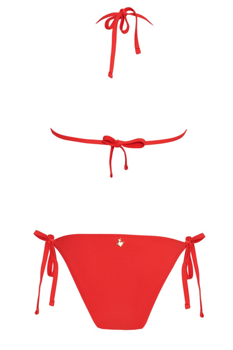 MONOCHROME RIBBED BIKINI SET FOR TEENS-25616153-631