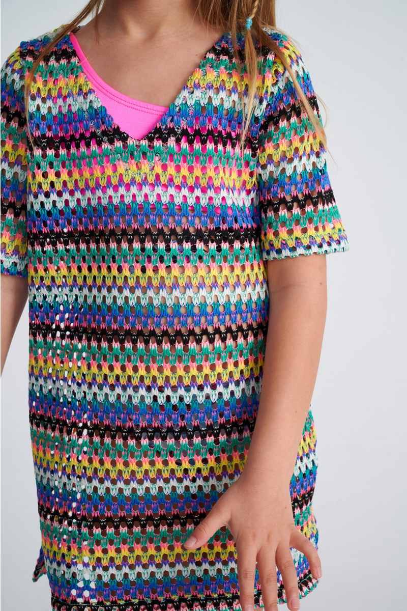 ΠΑΙΔΙΚΟ ΠΟΛΥΧΡΩΜΟ ΚΡΟΣΕ ΔΙΑΦΑΝΟ ΦΟΡΕΜΑ/ΚΑΦΤΑΝΙ-25617120-999