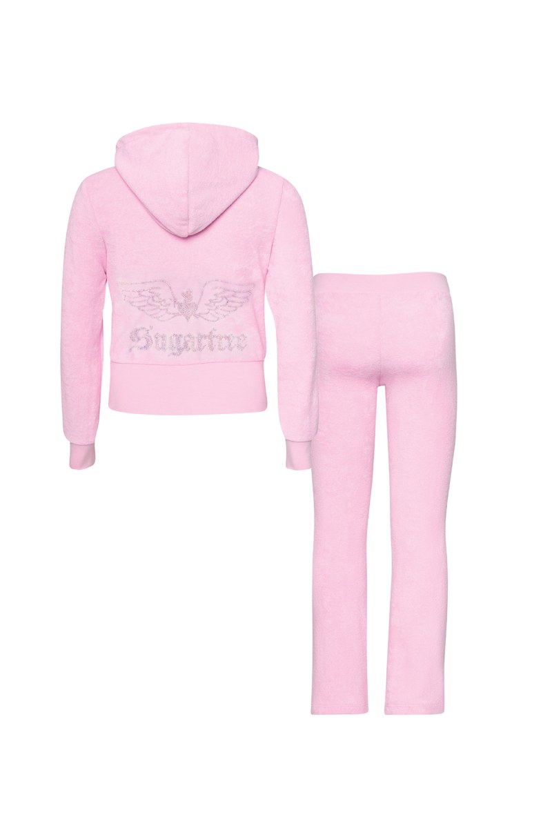 STRASS EMBELLISHED TERRY TRACK SET FOR GIRLS-25618052-700