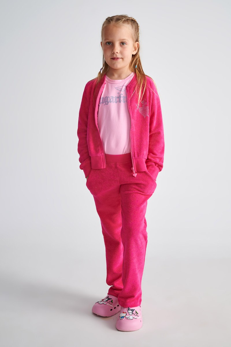 STRASS EMBELLISHED TERRY TRACK SET FOR GIRLS-25618054-714