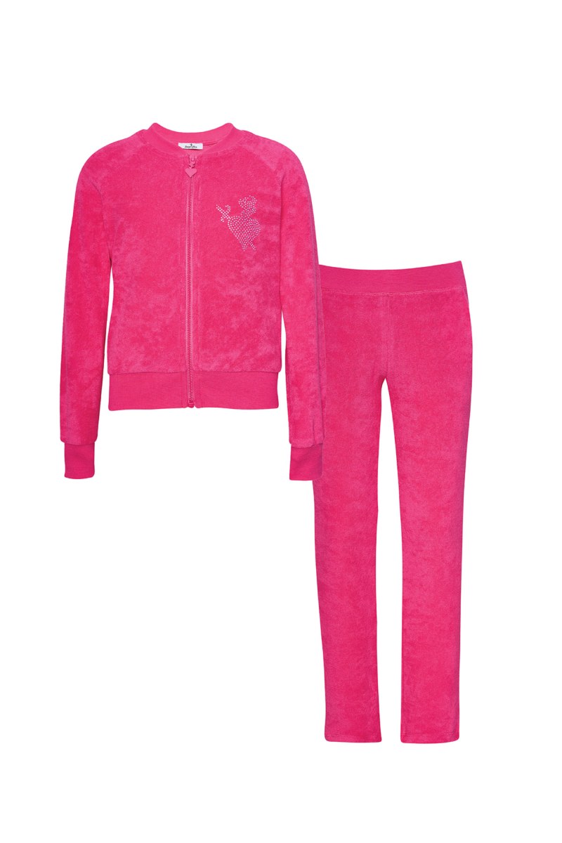 STRASS EMBELLISHED TERRY TRACK SET FOR GIRLS-25618054-714