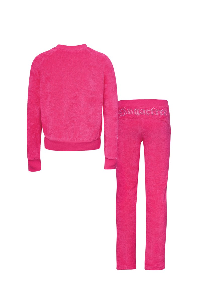 STRASS EMBELLISHED TERRY TRACK SET FOR GIRLS-25618054-714