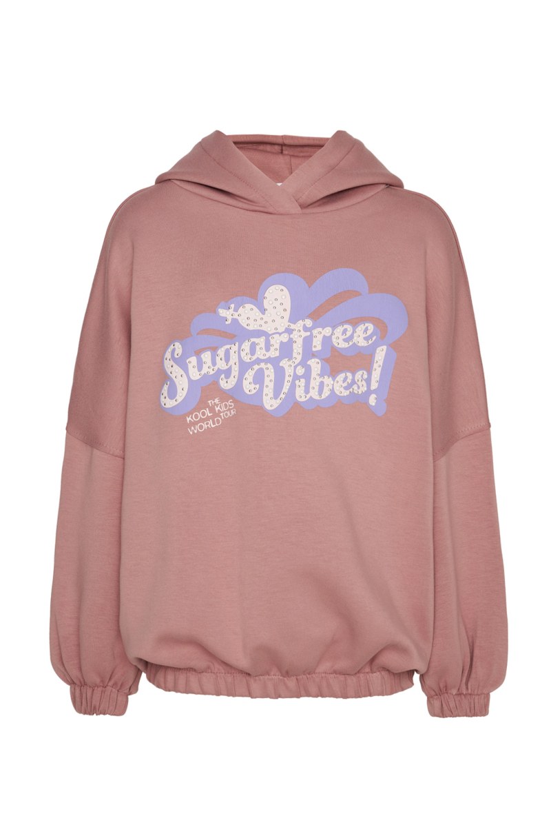 OVERSIZED COTTON HOODIE DRESS/TOP FOR GIRLS-25632001-103