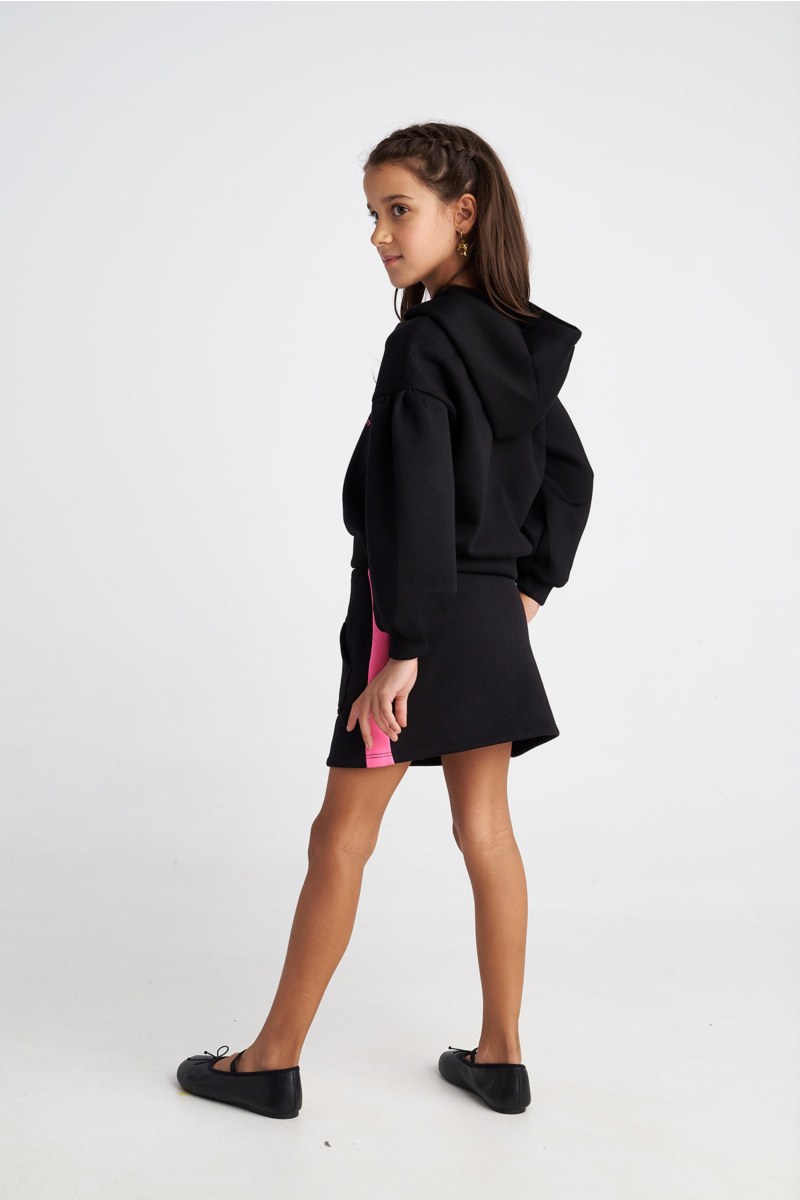 HOODED COTTON SWEATSHIRT FOR GIRLS-25632004-110