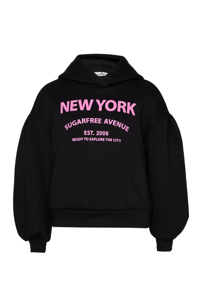 HOODED COTTON SWEATSHIRT FOR GIRLS-25632004-110