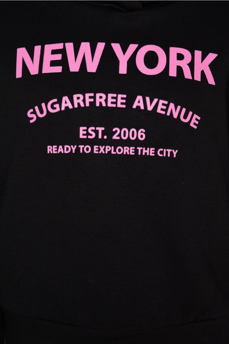 HOODED COTTON SWEATSHIRT FOR GIRLS-25632004-110