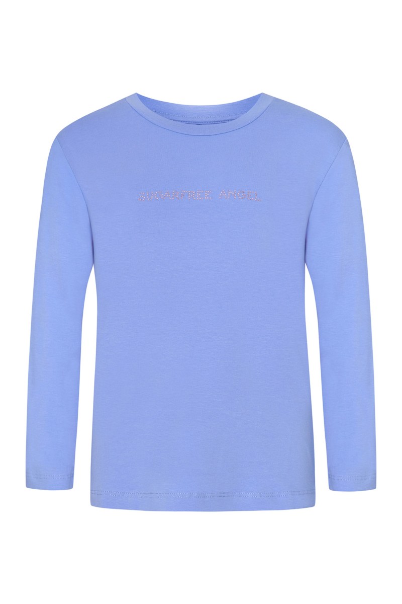 EMBELLISHED LONG SLEEVED COTTON TOP FOR GIRLS-25632043-421