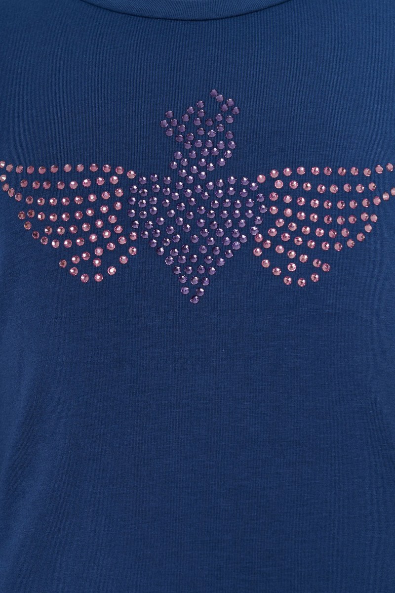 EMBELLISHED LONG SLEEVED COTTON TOP FOR GIRLS-25632046-425