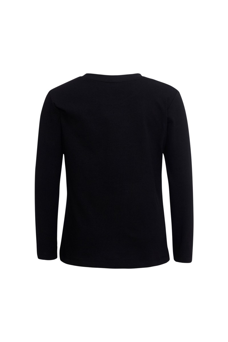 EMBELLISHED LONG SLEEVED COTTON TOP FOR GIRLS-25632055-110