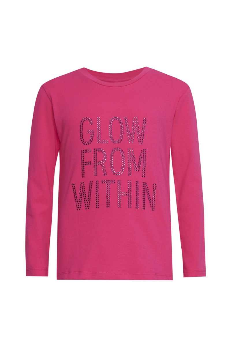 EMBELLISHED LONG SLEEVED COTTON TOP FOR GIRLS-25632056-715
