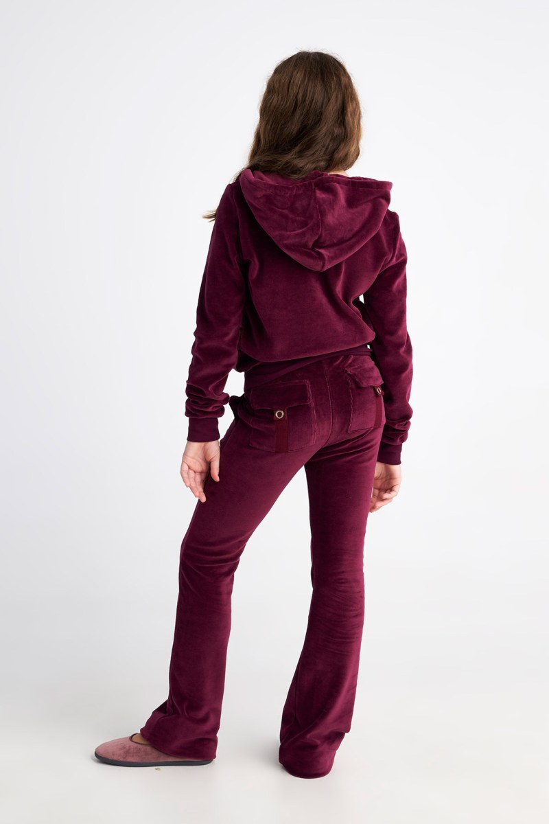 HOODED FASHION VELOUR JACKET FOR TEENS-25633000-846