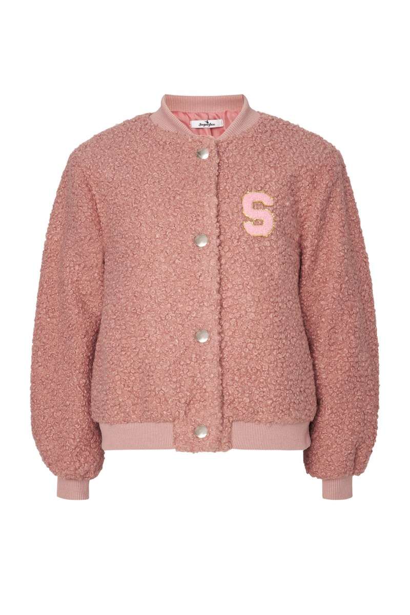 BOUCLE-KNIT JACKET FOR GIRLS WITH SNAP BUTTONS-25633015-712