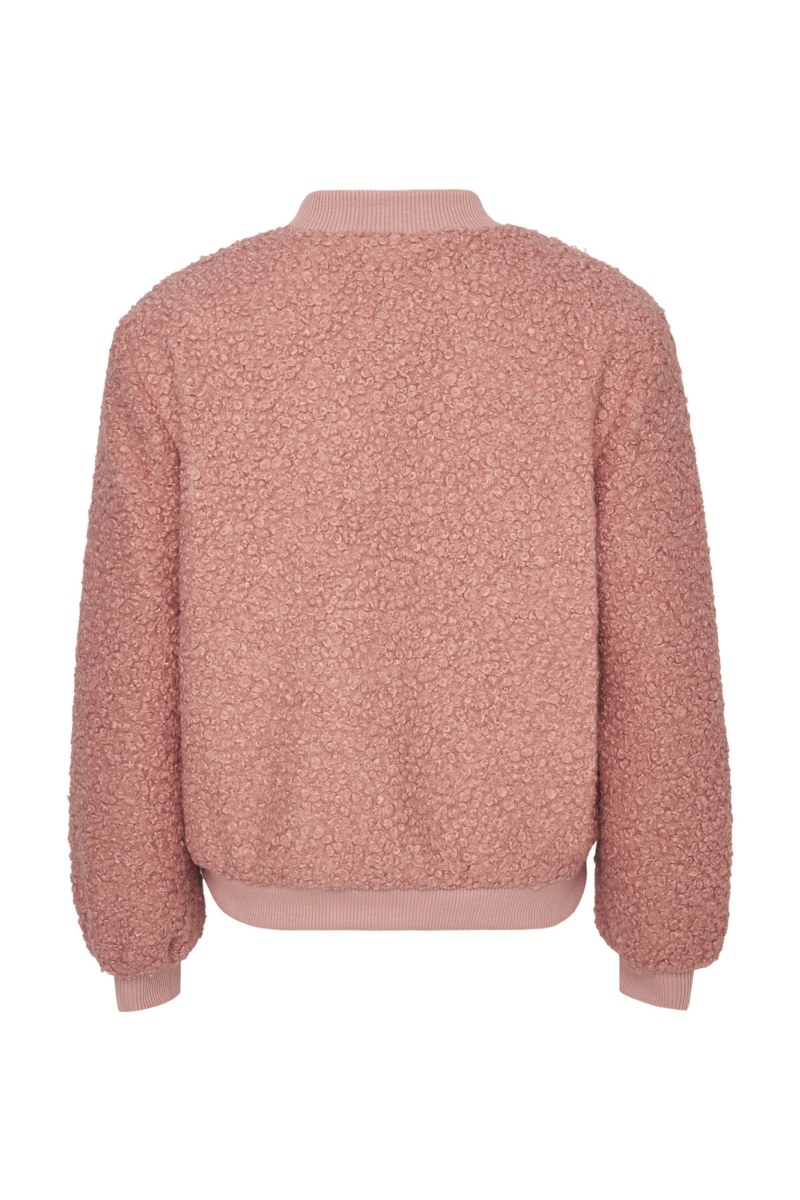 BOUCLE-KNIT JACKET FOR GIRLS WITH SNAP BUTTONS-25633015-712