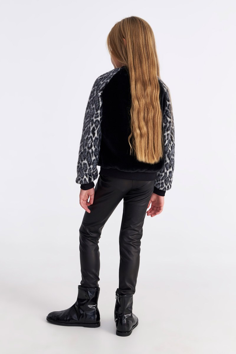 FAUX FUR JACKET WITH COLLAR FOR GIRLS-25633040-110