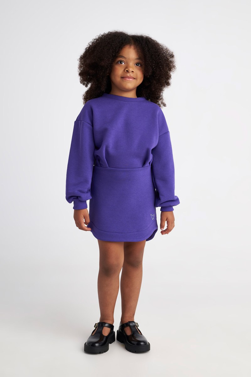 COTTON DRESS FOR GIRLS WITH INNER SOFT FLEECE FABRIC-25634012-712