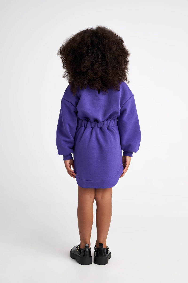 COTTON DRESS FOR GIRLS WITH INNER SOFT FLEECE FABRIC-25634012-712