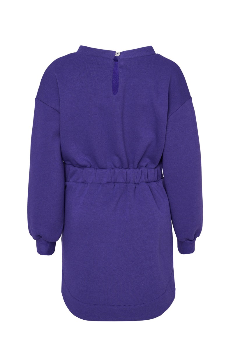 COTTON DRESS FOR GIRLS WITH INNER SOFT FLEECE FABRIC-25634012-712