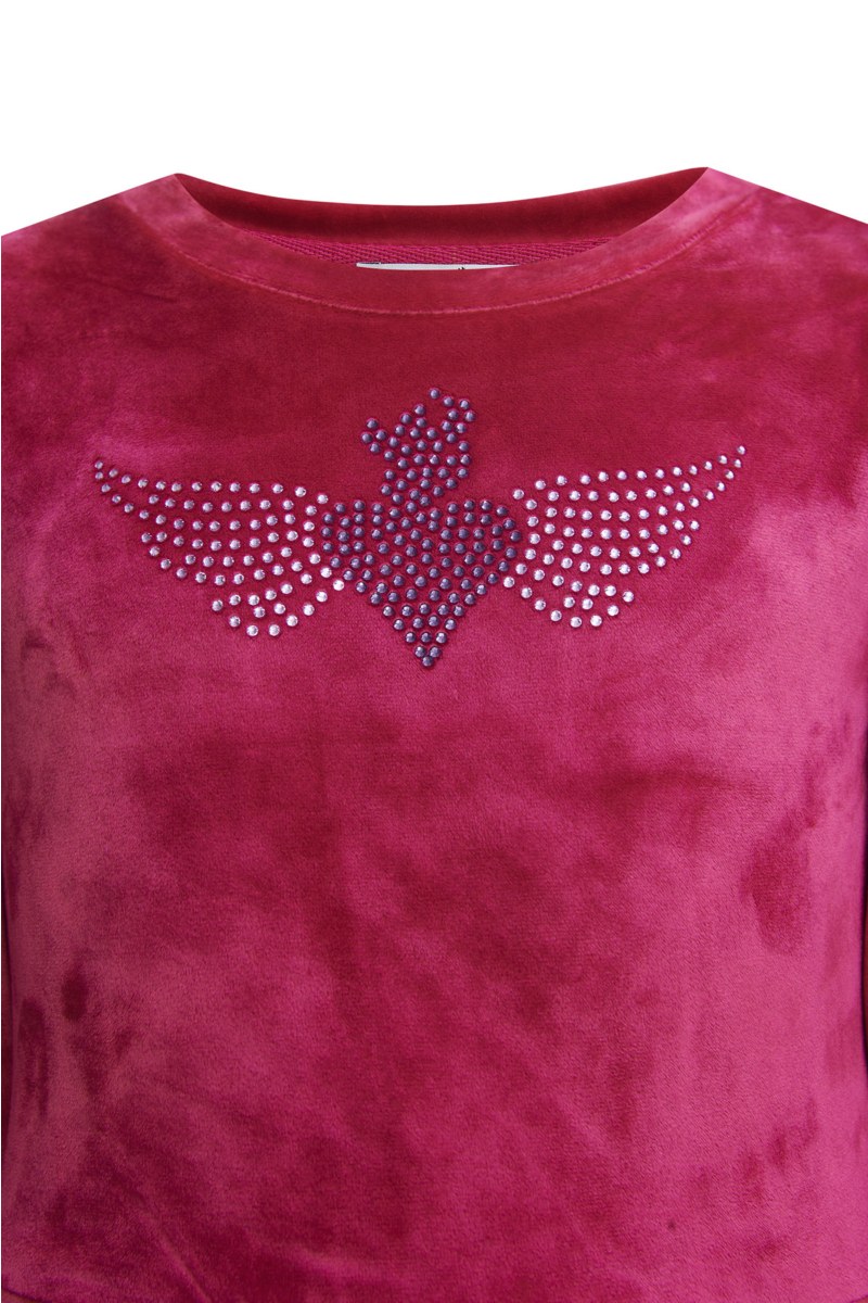 EMBELLISHED SUPER SOFT VELOUR DRESS FOR GIRLS-25634027-718