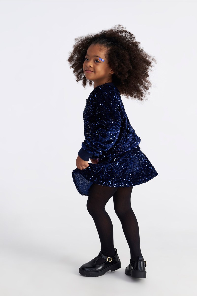 SEQUIN SUPER SOFT VELOUR SKIRT FOR GIRLS-25634032-437