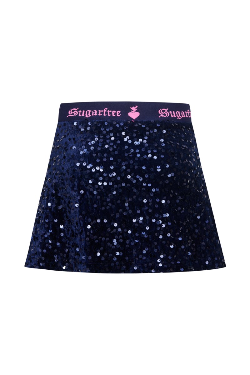 SEQUIN SUPER SOFT VELOUR SKIRT FOR GIRLS-25634032-437