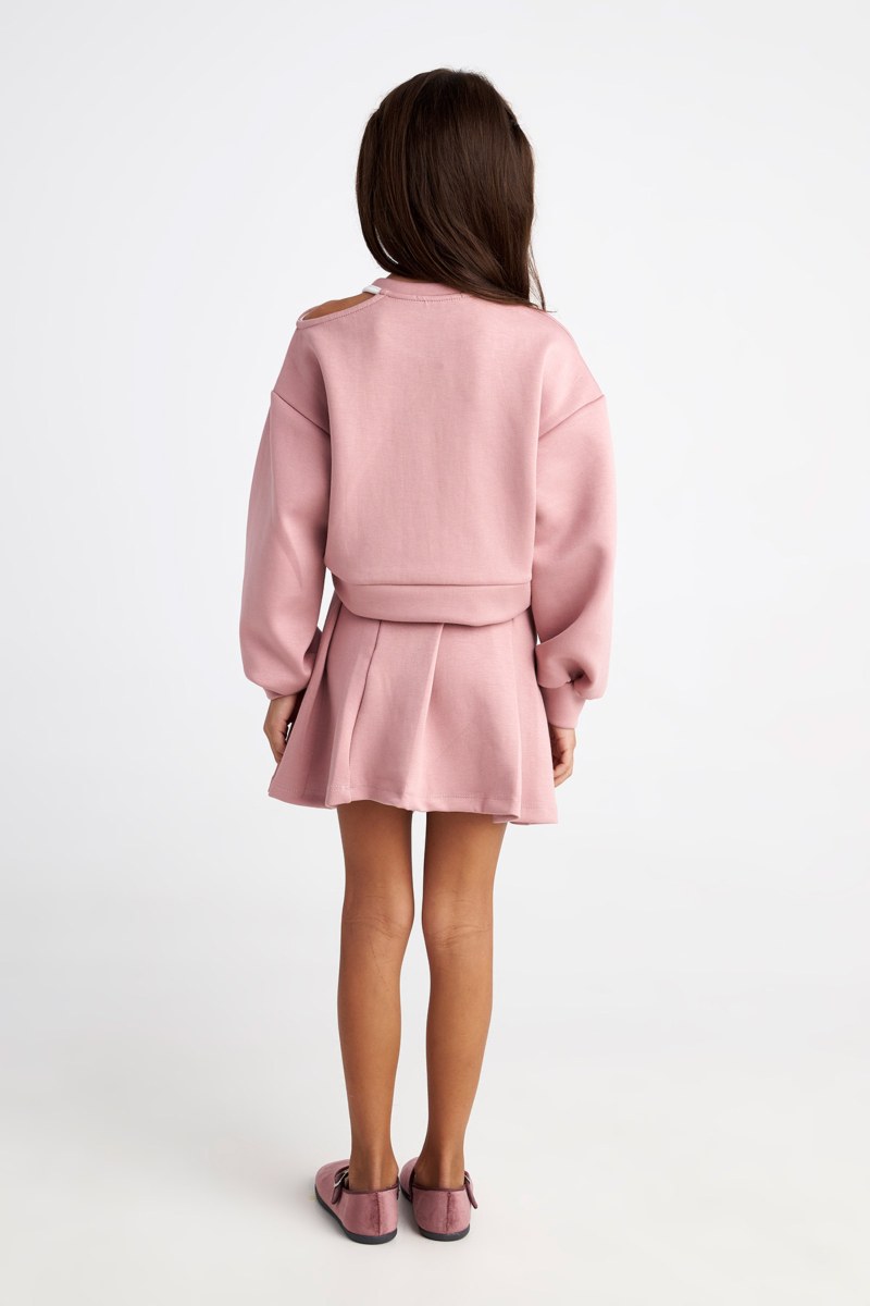 COTTON SWEATSHIRT/SKIRT SET FOR GIRLS-25638003-719