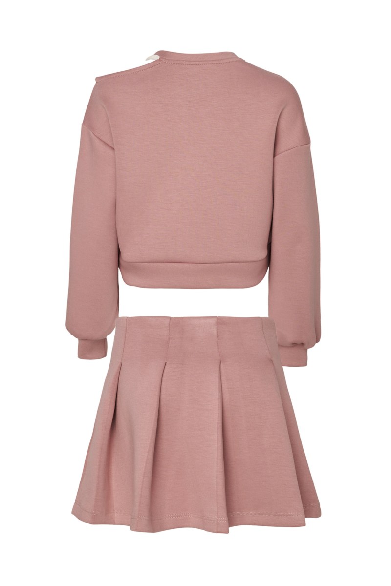 COTTON SWEATSHIRT/SKIRT SET FOR GIRLS-25638003-719