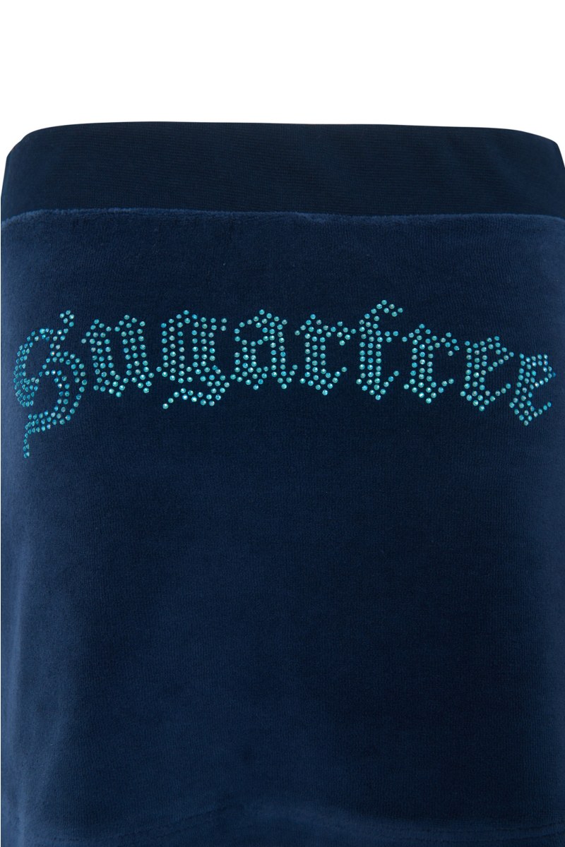 EMBELLISHED VELOUR JACKET/SKIRT SET FOR GIRLS WITH RAINBOW ZIPPER-25638020-852