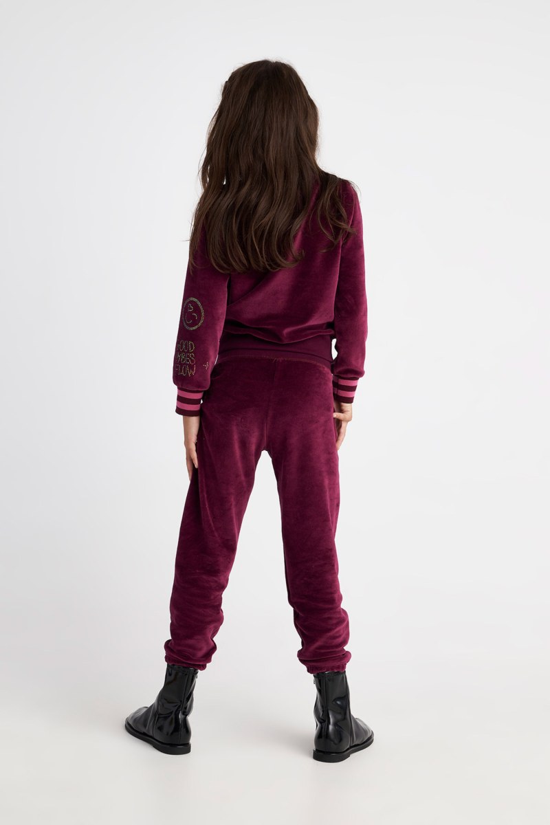 EMBELLISHED VELOUR TRACK SET FOR GIRLS WITH RAINBOW ZIPPER-25638022-846