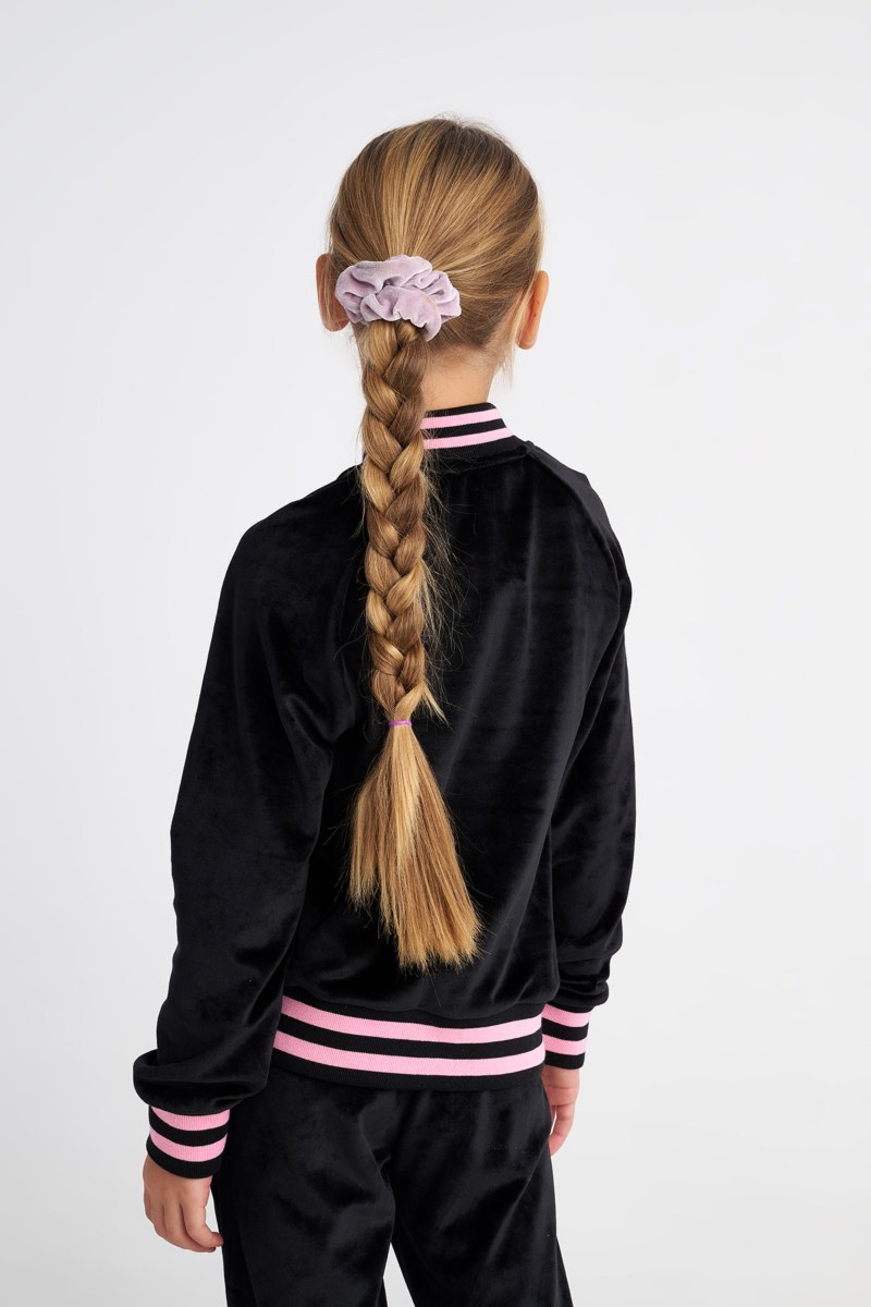 SUPER SOFT VELOUR TRACK SET FOR GIRLS WITH RAINBOW ZIPPER-25638023-110