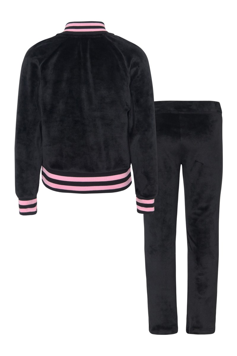 SUPER SOFT VELOUR TRACK SET FOR GIRLS WITH RAINBOW ZIPPER-25638023-110