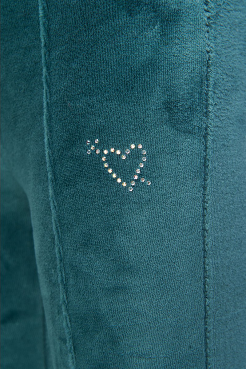 STRASS EMBELLISHED VELOUR TRACK SET FOR GIRLS-25638033-404