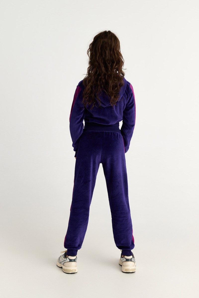 EMBELLISHED VELOUR TRACK SET FOR GIRLS WITH RAINBOW ZIPPER-25638034-816