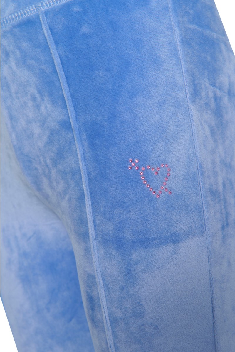 STRASS EMBELLISHED SUPER SOFT VELOUR TRACK SET FOR GIRLS WITH RAINBOW ZIPPER-25638047-423