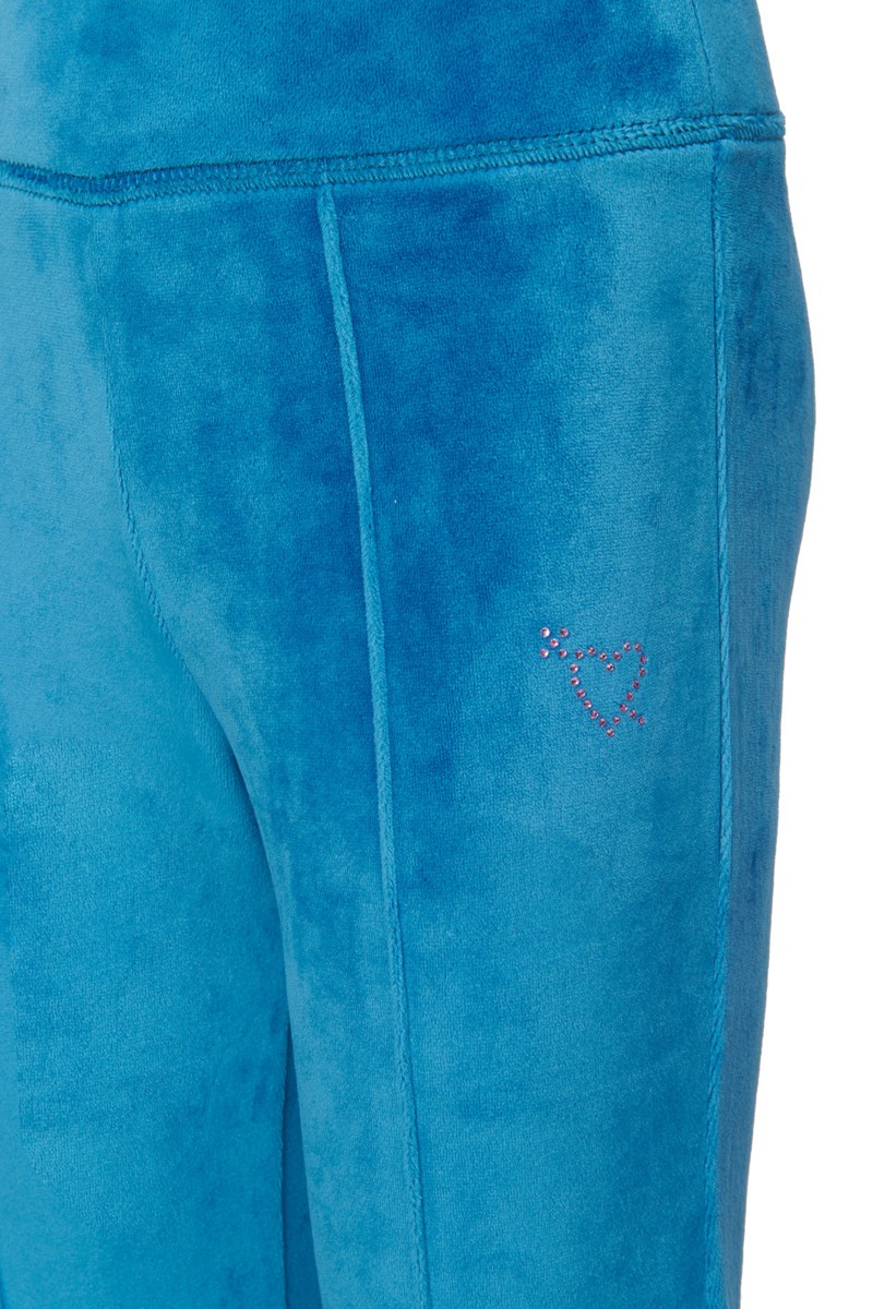 STRASS EMBELLISHED SUPER SOFT VELOUR TRACK SET FOR GIRLS WITH RAINBOW ZIPPER-25638048-414