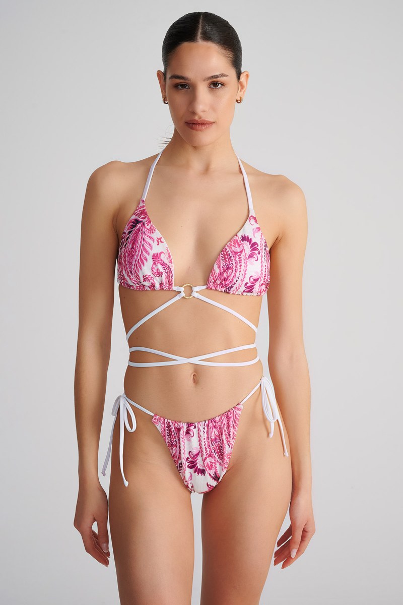 FLORAL PRINTED TRIANGLE BIKINI TOP-25801040-715