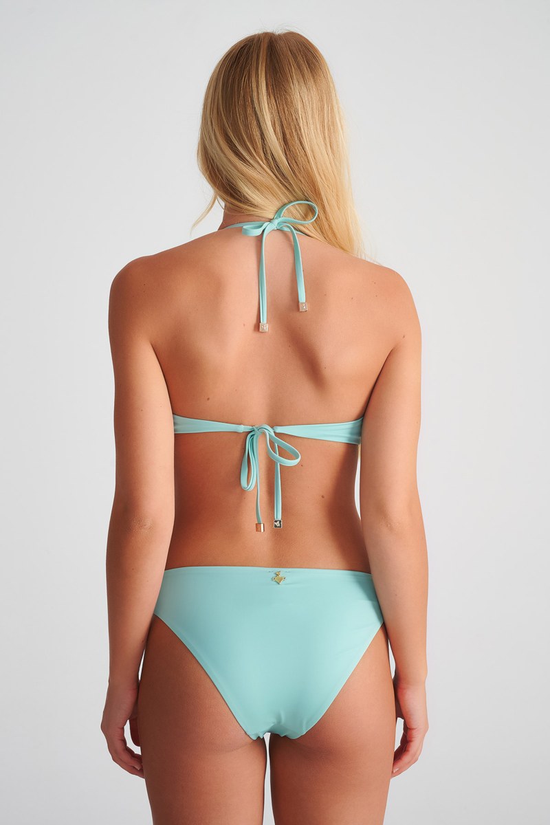 TRIANGLE SWIMWEAR BIKINI TOP WITH METAL ACCESSORY-25801115-518