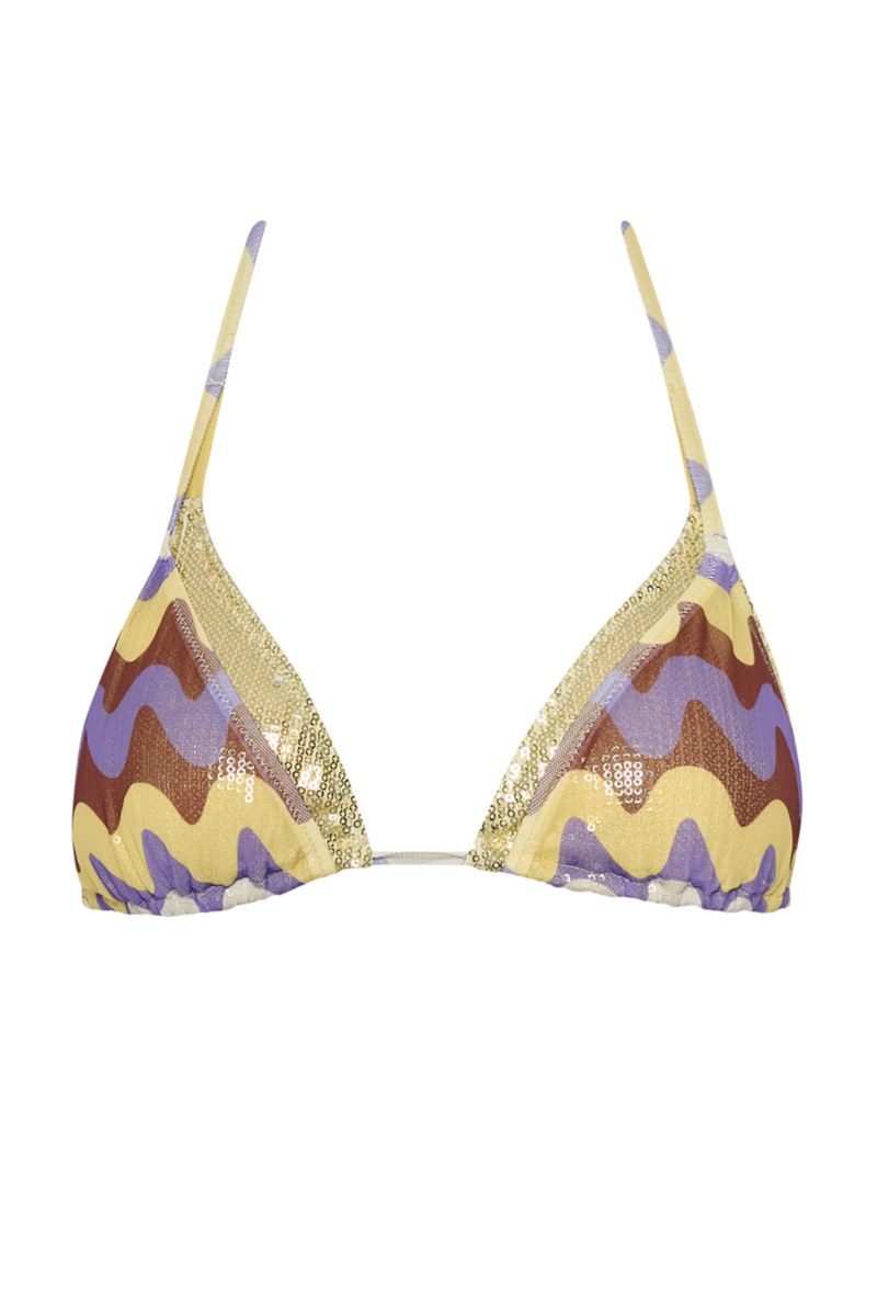 TRIANGLE BIKINI TOP WITH DOUBLE-FABRIC EFFECT-25801500-332